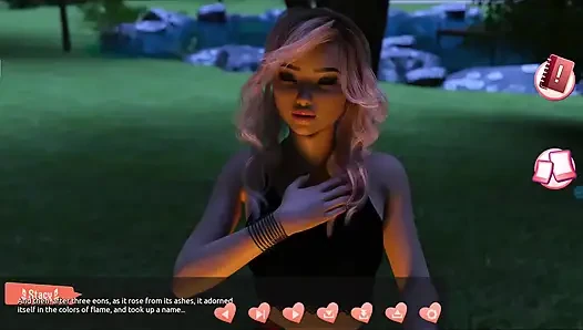 Ateşlilere yardım ediyorum #4 - Johanne bir ağaca bağlı olarak uyandı ve... Ona sakso çekiyor... Belle ve Stacy birbirleriyle oynamış.