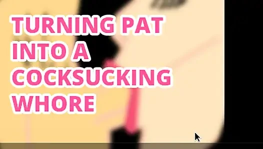 Sadece ses - kadın kılıklı pat'i yarak emen fahişeye dönüştürüyor