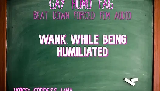 Дрочу, пока ее унижают, гей, Homo пидор, аудио