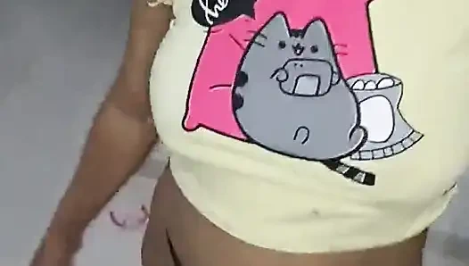 18 year old brunette big saggy tits from New York United States fucking her stepbrother's big dick patrh