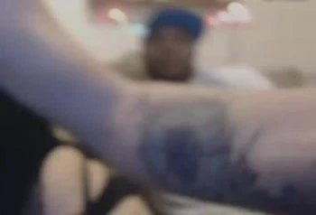 Blonde sucks BBC lovers dick with hubby there.
