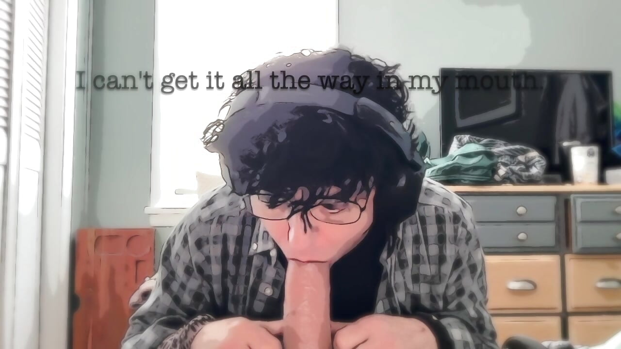 Straight Roommate Tries First Time Blowjob on Big Dick