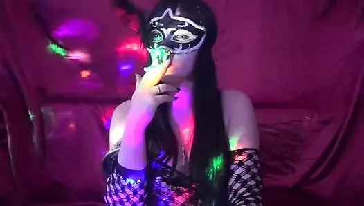 Maskeli ve seksi iç çamaşırlı 31 talimatı ve boşalma geri sayım