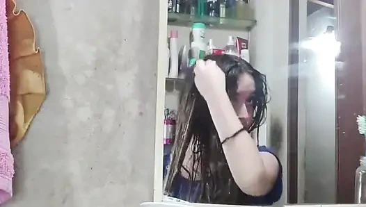 Routine und Haarpflege