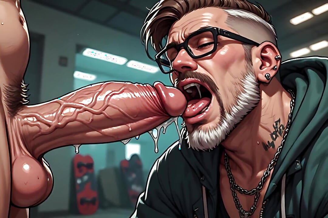 Skaters Sucking Cock Art