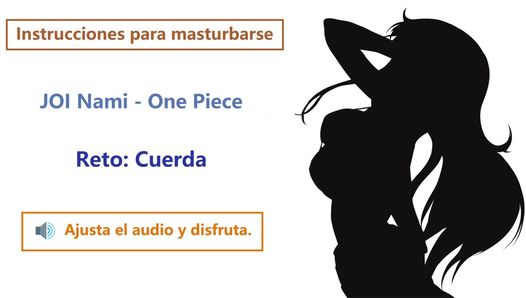 Nami, инструкция по дрочке, хентай, аудио на испанском, Juegos Para мастурбируют.