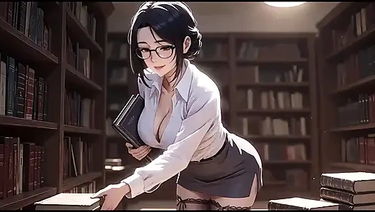 Ии секретарша спокойно организует книги