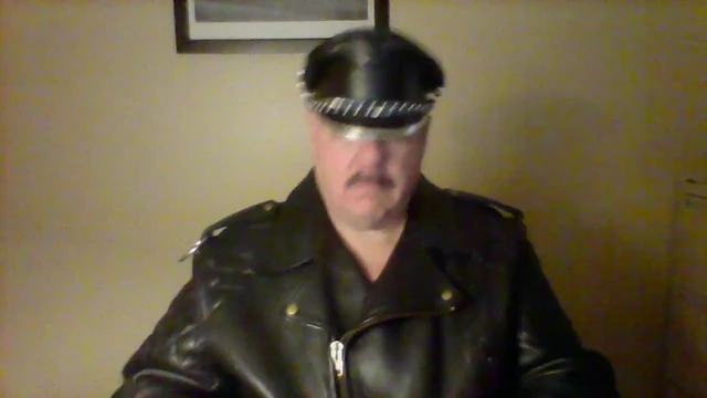 Leather jacket Dan cigar smoke gag