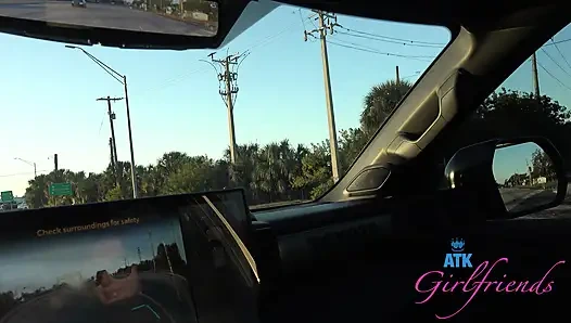 Reunited with Lily Jordan After Years: Desperate Pee Break, Sunset Drive, Then She Begs for Morning Creampie