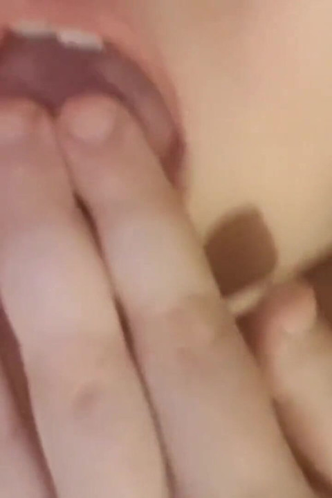 Young english BBW squeezing sucking my boobs rubbing fat pussy