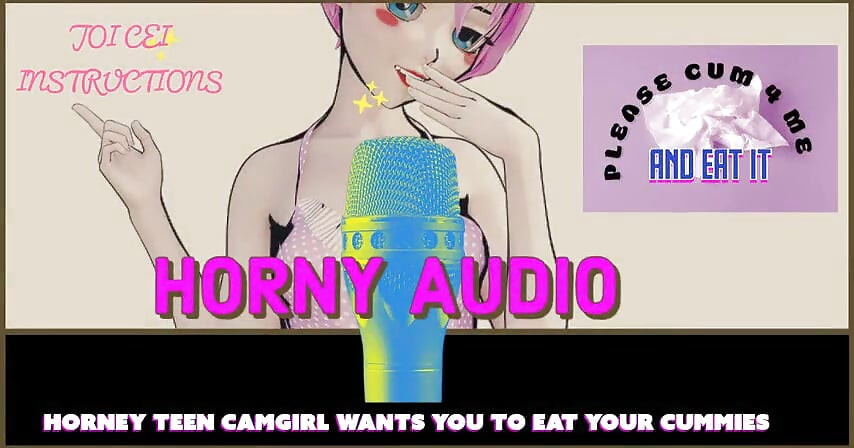 Horny teen camgirl wants you to eat your cummis JOI CEI cumcountdown included