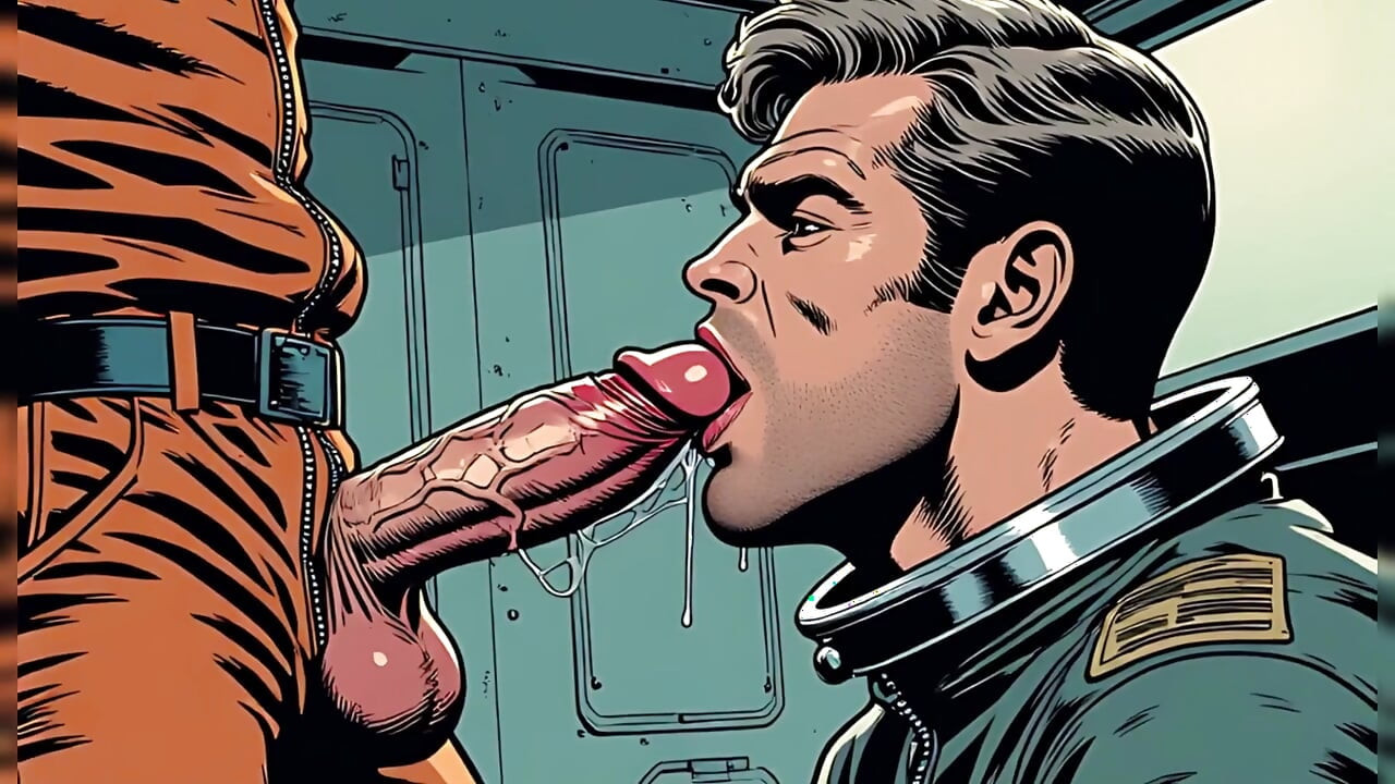 Gay Astronaut Sucking Comic Art
