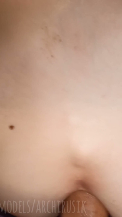 A young stepson develops his beautiful smooth hole with daddy's big dick! | Clip 1