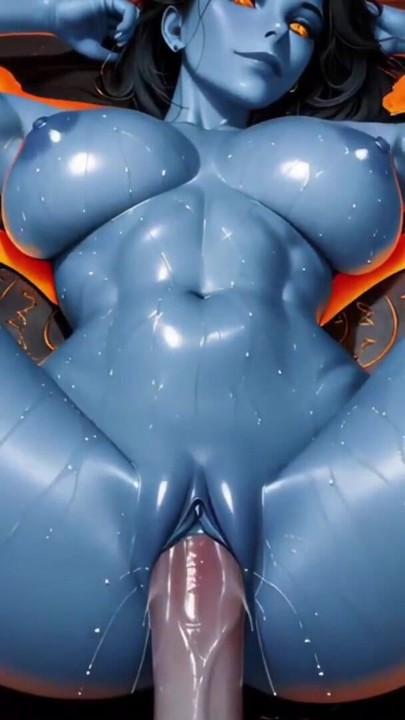 3D Medusa Stares While Cock Slides Deep in Pussy | Clip 1