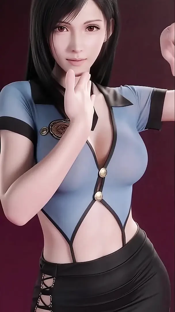 Tifa 的圆润舞蹈 （Aespa - Whiplash） 无码成人动漫 AI 生成
