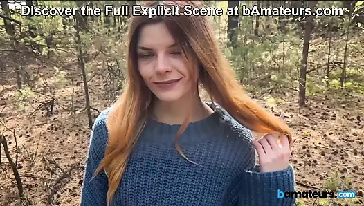 Nature Brings Out the Best in Me! Amateur Sucks Cock in the Woods at bAmateurs