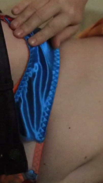 030 - Excited by my new satin lingerie and lace set, I get the hole taken apart! | Clip 1
