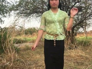 Spettacolo di passeggiata tailandese all'aperto prostituta ladyboy ep1