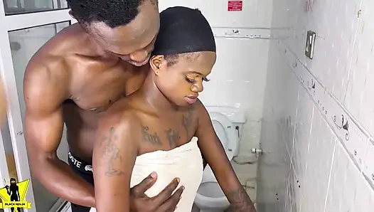 He Fucked Me in the Toilet Till I Cum on His Giant Cock Twice