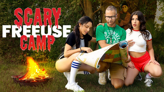 Conselheiro sem vergonha do acampamento usa livremente seus campers teimosas Gal e Selena - freeuse fantasy