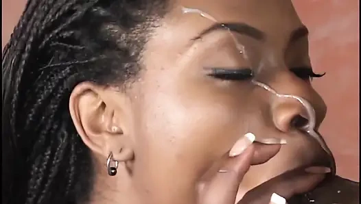 Black Pussy Pounded by Hung Black Stud