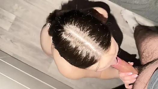 A hot student with a tight pink pussy gets a powerful orgasm and an unforgettable cumshot