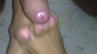 Yesterday footjob and cumshot!