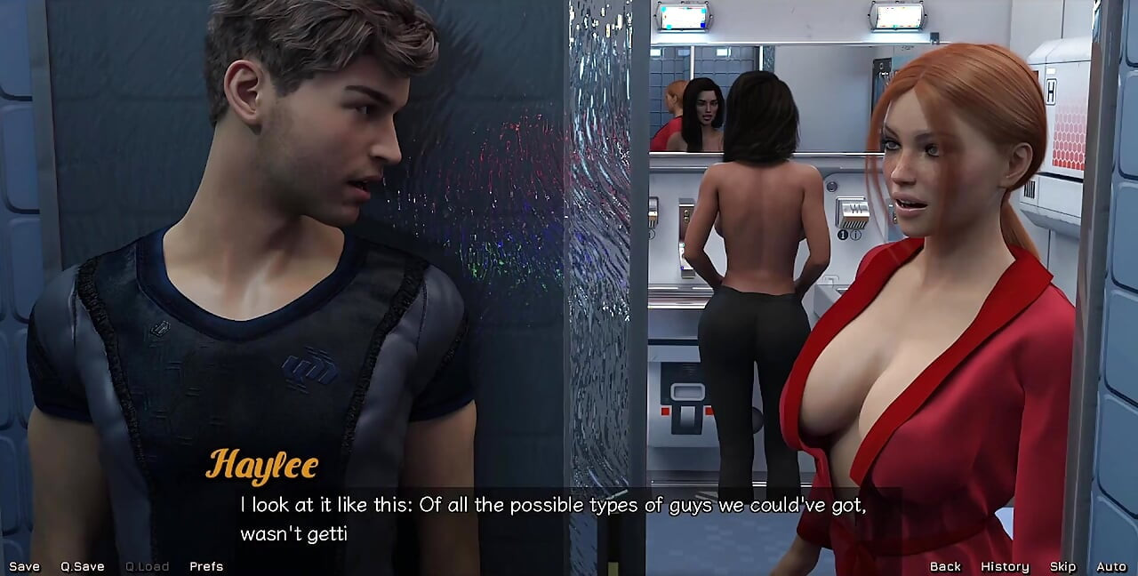 Stranded in Space - Nearly Caught by Big Tits Indian MILF
