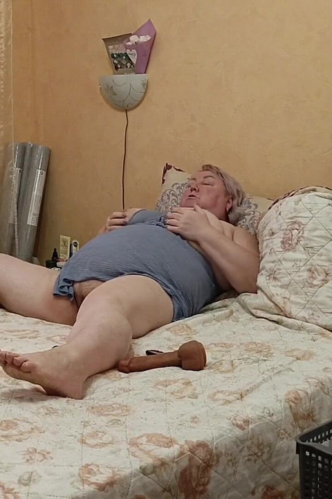 Girlfriend with Big Tits Masturbates Her Hairy Pussy with a Sex Toy