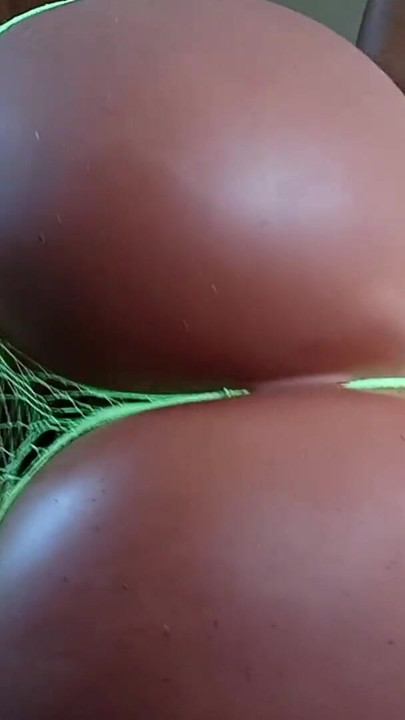 Ebony Booty in Green Lingerie (YL158) | Clip 2
