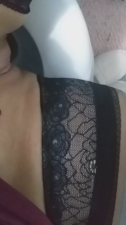 Stockings in bathroom