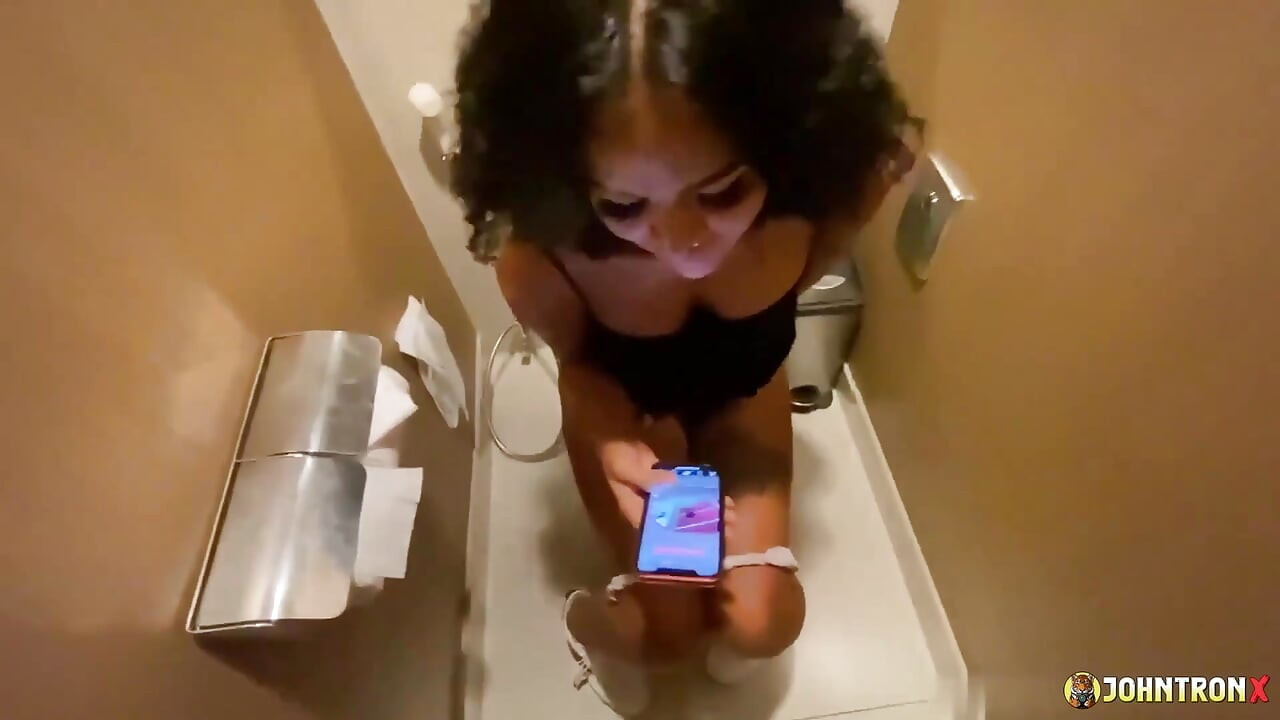 Johntronx - Public Bathroom Quickie with a Hot and Wild Asian Babe