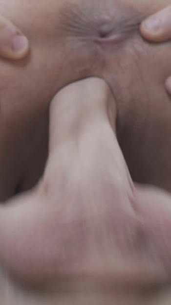 Thrilling moment from "Close-up she gets him deep in and loves how he takes her hard through"