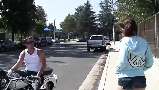 Mature trainer bangs a sweet teen pretty hard