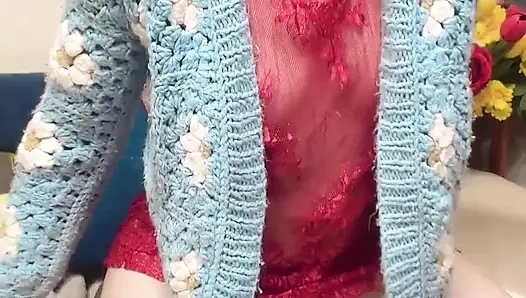 Petite Hana Wear Dress See Throw Her Tit so Sexy Pussy Ass