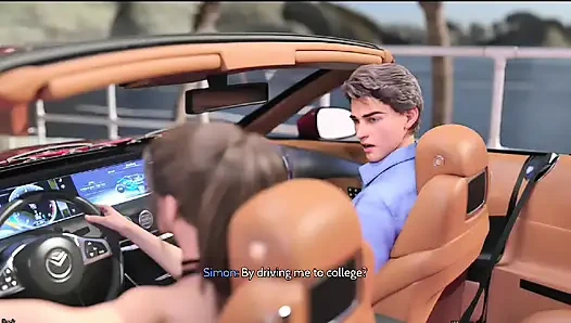 Она любит трахаться в красной машине