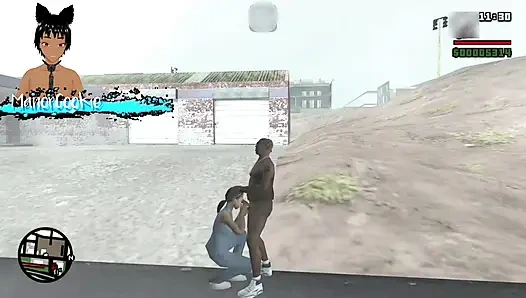 Mod kopi panas Gta san andreas - cj pergi keluar dengan Michelle dan berhubungan seks dalam posisi yang berbeda