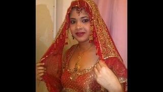 Gman kommt auf das Gesicht eines sexy Bangladeschs im Sari (Tribut)