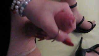 Mega Orgasmus Pantyhose red Nail Transe Crossdresser