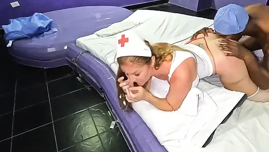 Blonde MILF Nurse Fucks Her BBC Patient