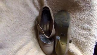 Cum on my step mom shoes 3