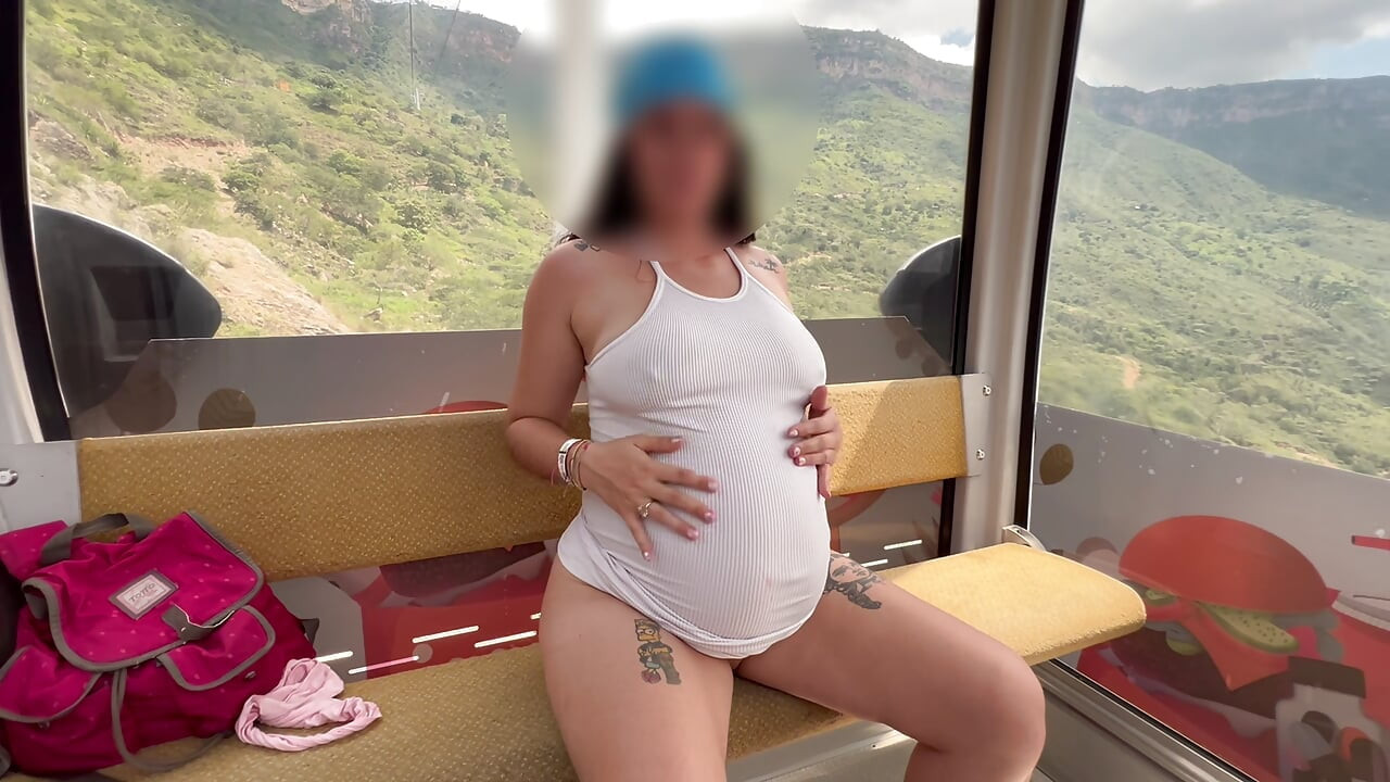 Blowjob And Fuck In The Cable Car In Colombia, Santander With A Very Horny Pregnant Woman