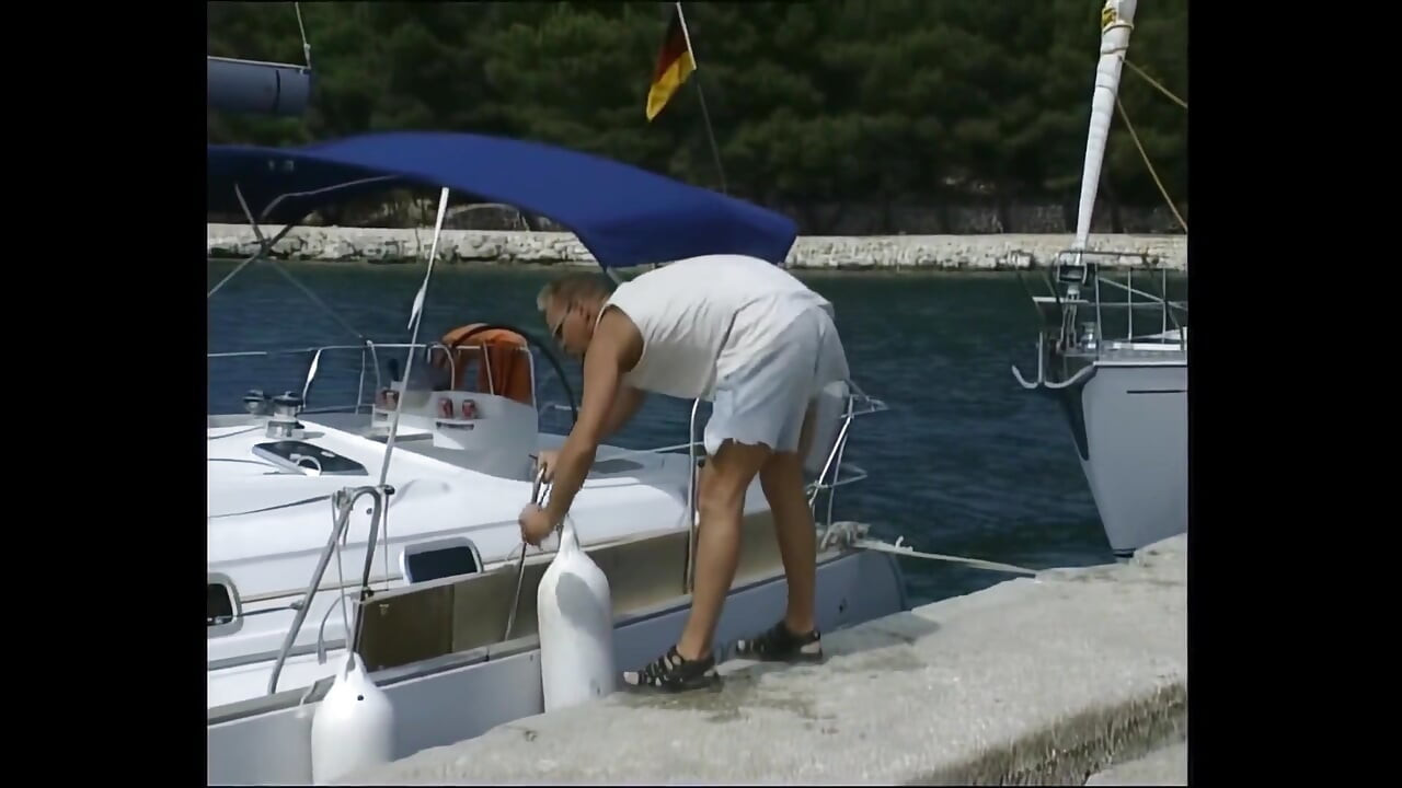 A Blonde Slutty MILF Is Enjoyed to Get Fuck by His Yacht Captain