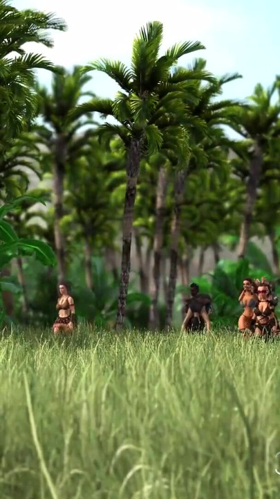 Unforgettable moment from "A sexy blonde has anal sex with 3d hot dickgirl on island"