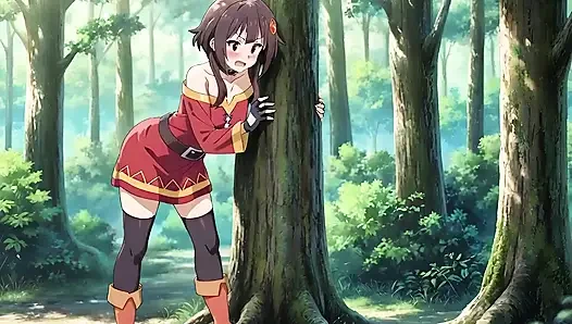 Forest Sex Walk Megumin and Kazuma in Ai Adaptation Konosuba