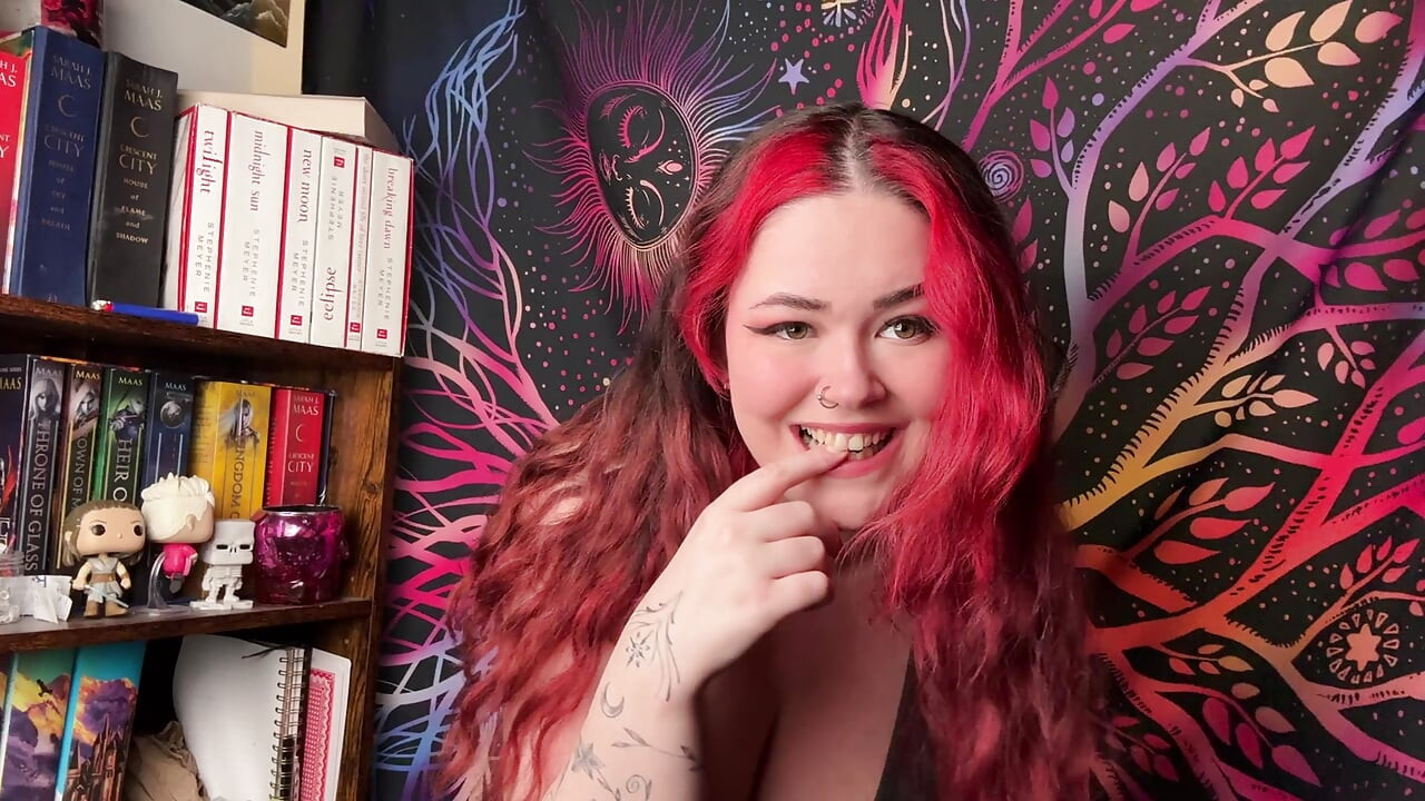 horny step-sister makes you cum on her tits JOI