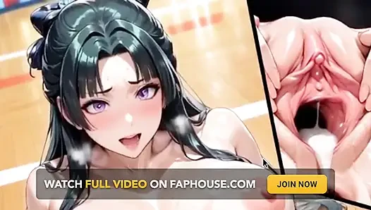 Zusammenstellung Von Offenen Muschi-löchern, Tropft Viel Sperma. Animation Hentai Waifu.