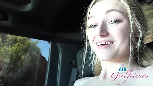 POV McKenzie Mae: Beach Date Public Pee, Car Pussy Rub & Tease Blowjob