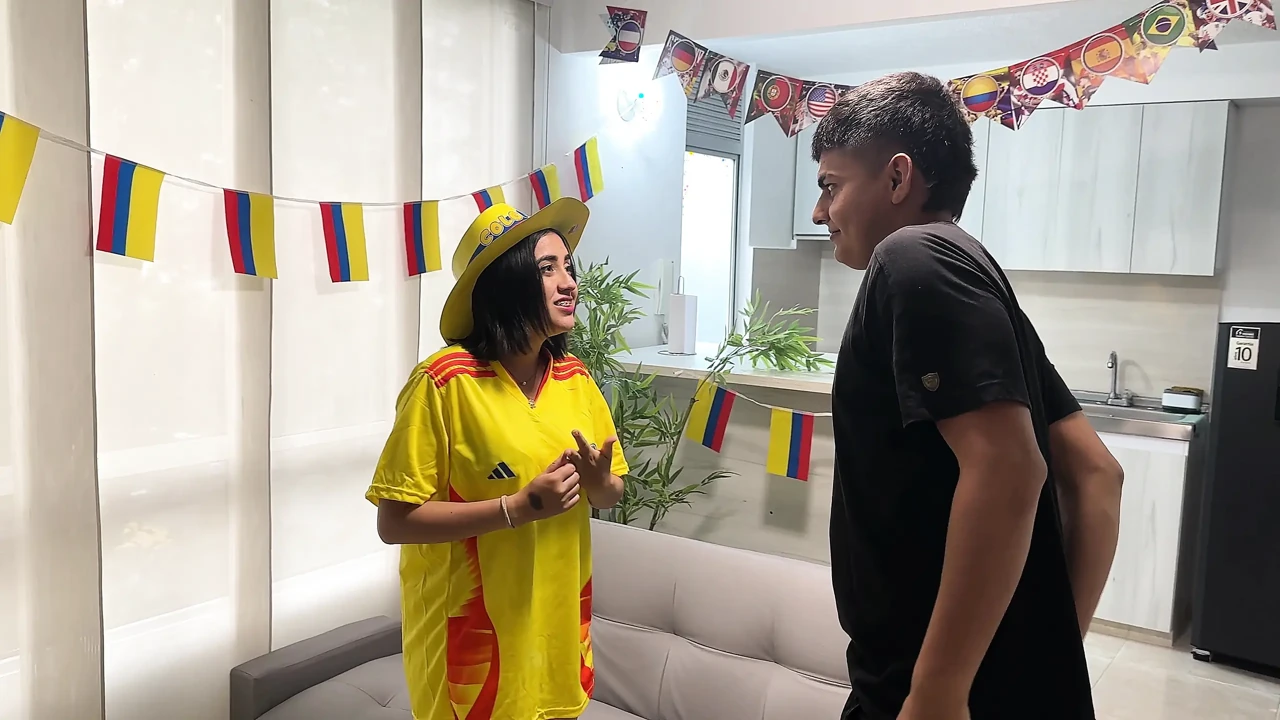 My horny Latina best friend is waiting for me without underwear and betting her rich wet pussy if her team wins. 2026 World Cup special!