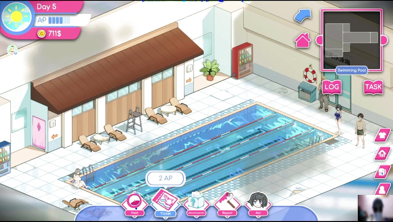 Ep-1 lifeguard holic! NTR Hentai game gameplay! I got a swimming pool and there are many hot girls!